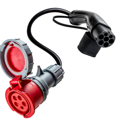 32A 5-polig CEE till typ 2-adapter