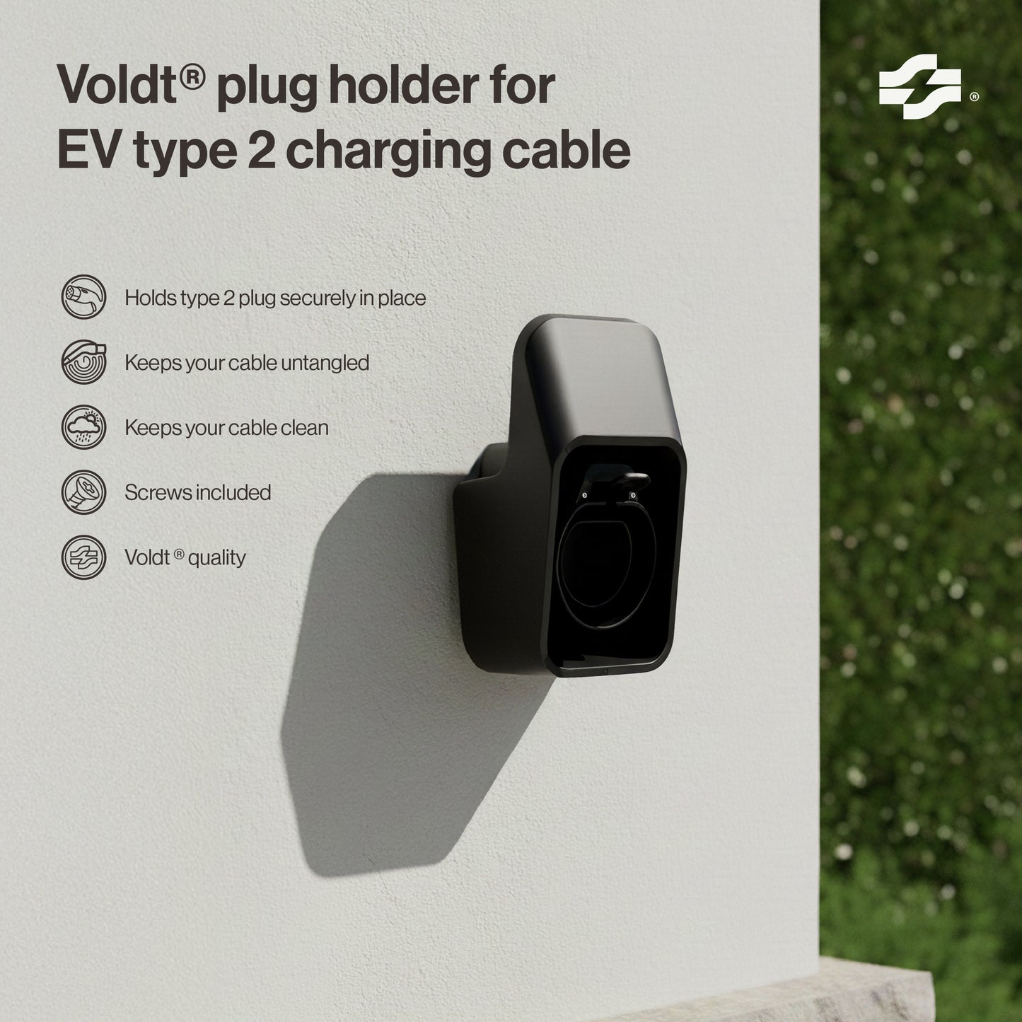 Kontakthållare för EV typ 2-laddningskabel