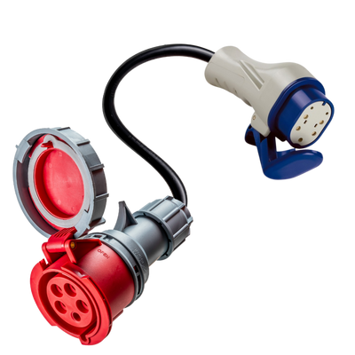 32A 5-polig CEE till Typ 3-adapter