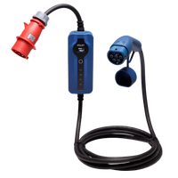 Typ 2 - 32A rött CEE uttag | 3-fas | Justerbar 8A - 32a | 22kW laddkabel