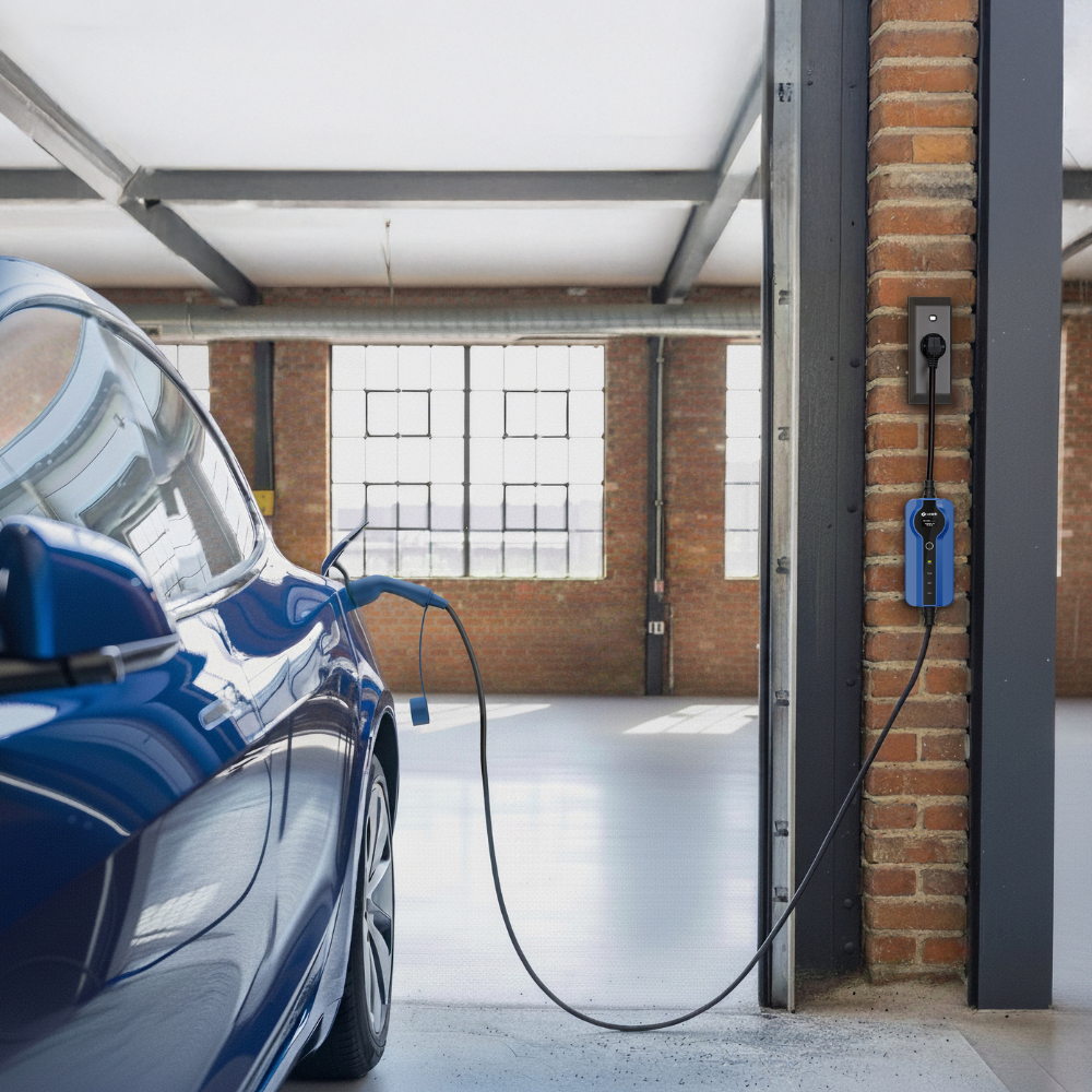 Typ 2 - schuko | Justerbar 8A - 16A | 3,7kW laddkabel