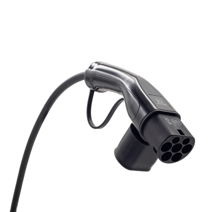 Adapterkabel typ 2 (laddstationens sida) till 3-polig 32A blå CEE kontakt