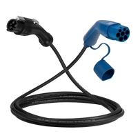 Typ 1 - typ 2 | 1 fas | 32a | 7,4 kW laddkabel