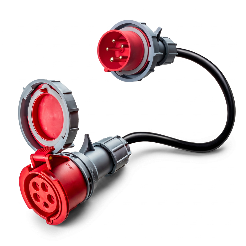32A 5-polig CEE till 16A 5-polig CEE Adapter