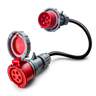 32A 5-polig CEE till 16A 5-polig CEE Adapter