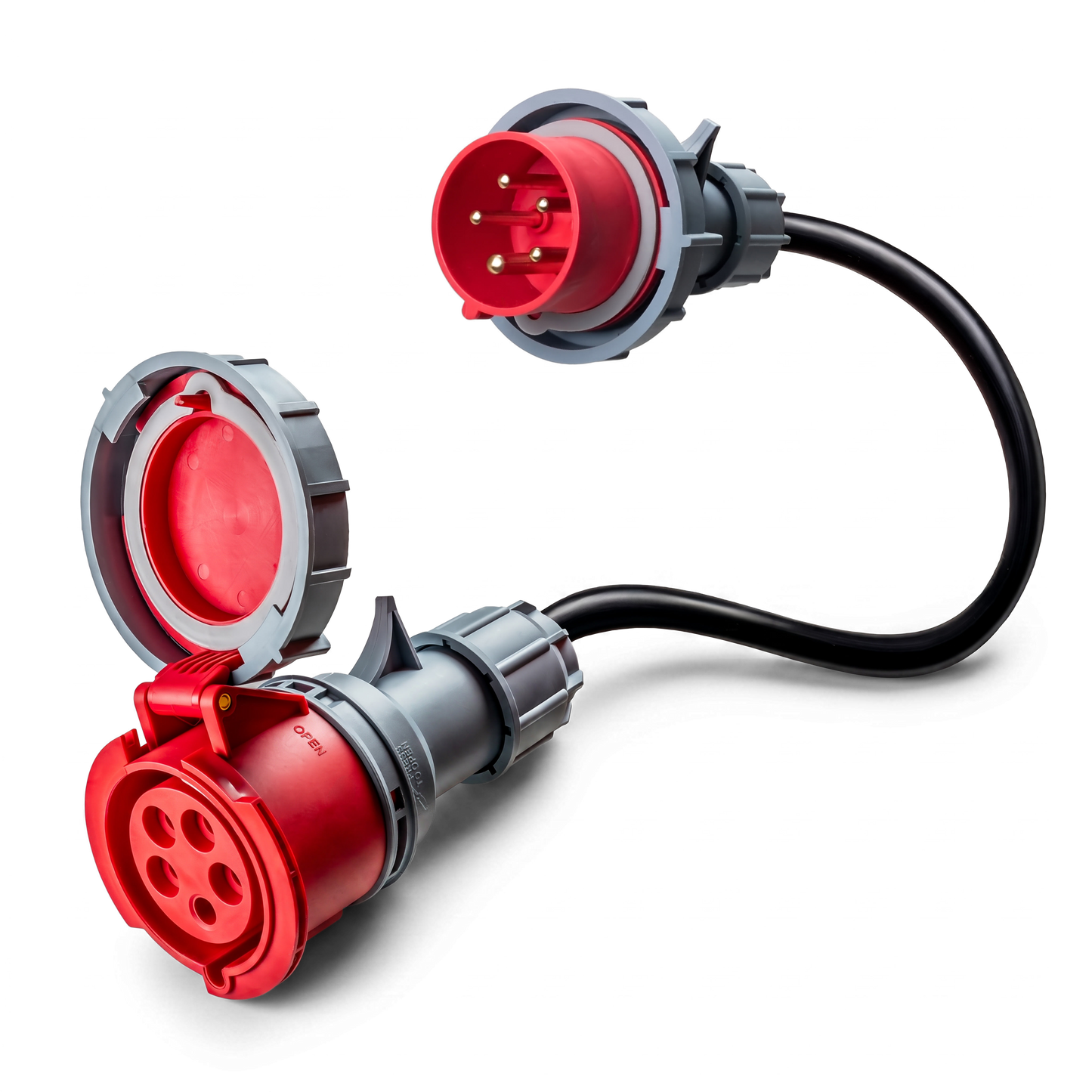 16A 5-polig till 32A 5-polig CEE adapter