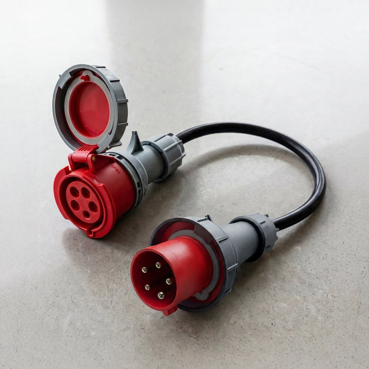 16A 5-polig till 32A 5-polig CEE adapter