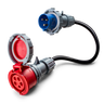 32A 5-polig CEE till 16A 3-polig CEE Adapter