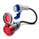 32A 5-polig CEE till Typ 3-adapter