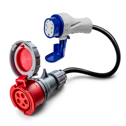 16A 5-polig till Typ 3 adapter