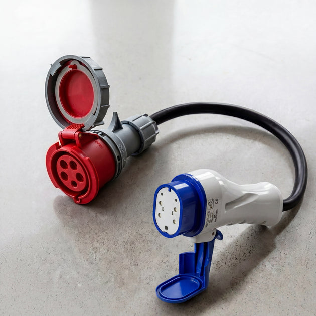32A 5-polig CEE till Typ 3-adapter