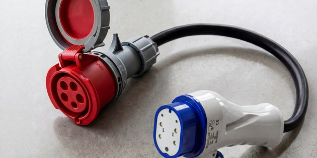 16A 5-polig till Typ 3 adapter