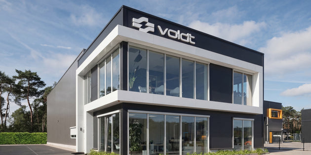 Voldt® company headquarters building with brand signage on the facade