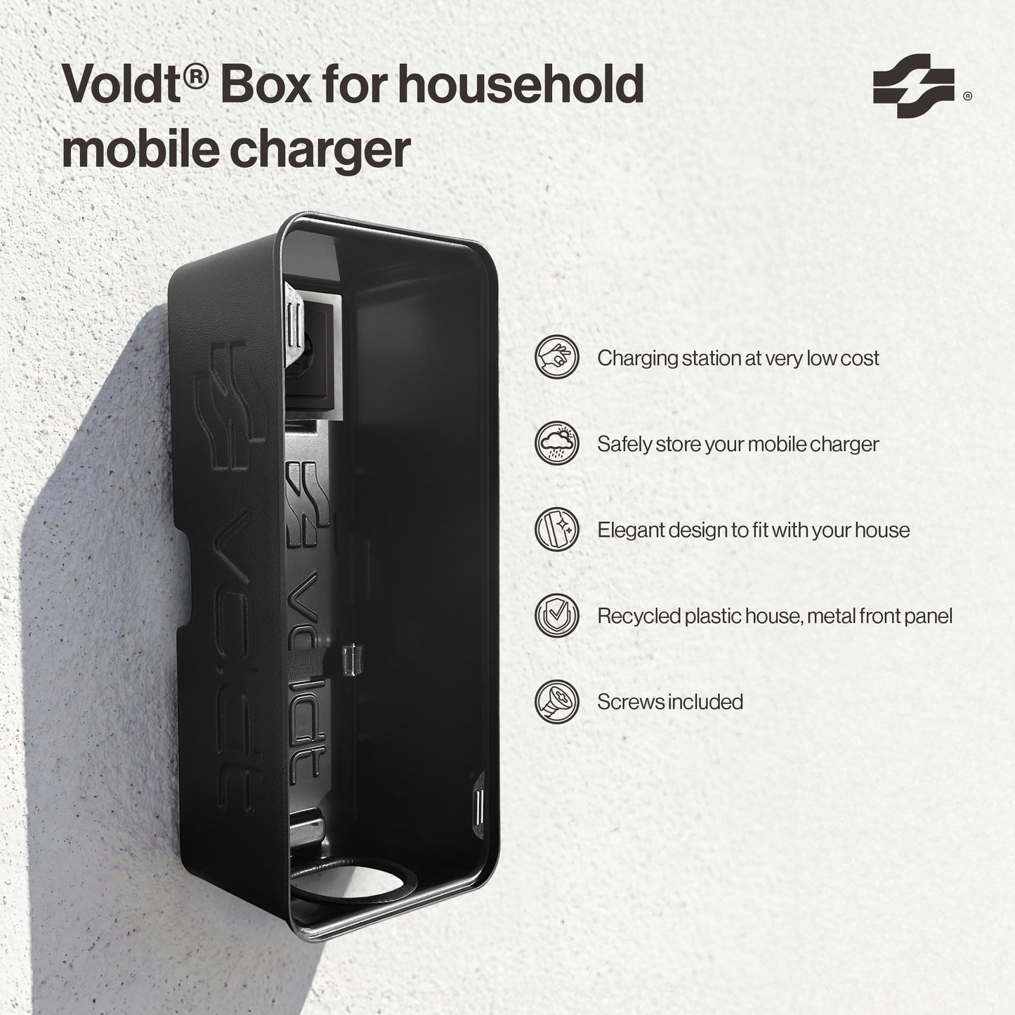 Voldt® Boxx för mobil hemmaladdare