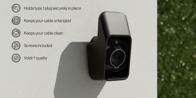 Plugghållare för EV Typ 1-laddkabel