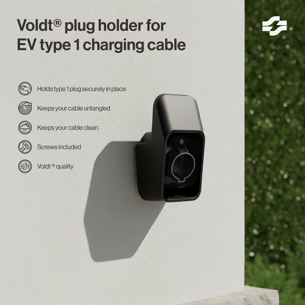 Plugghållare för EV Typ 1-laddkabel
