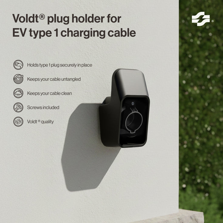 Plugghållare för EV Typ 1-laddkabel