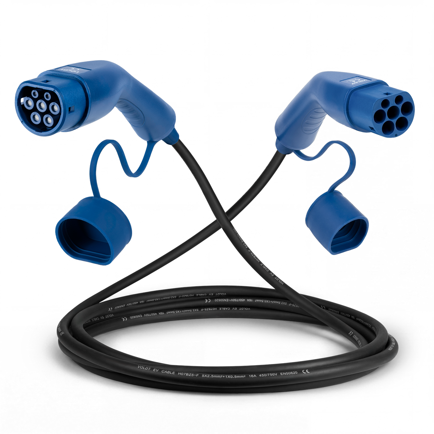 Typ 2 | mode 3 | 16A | 11kW laddkabel