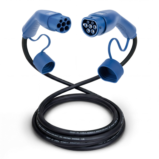 Typ 2 | mode 3 | 32a | 22kW laddkabel
