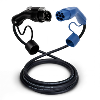 Typ 1 - typ 2 | 1 fas | 32a | 7,4 kW laddkabel
